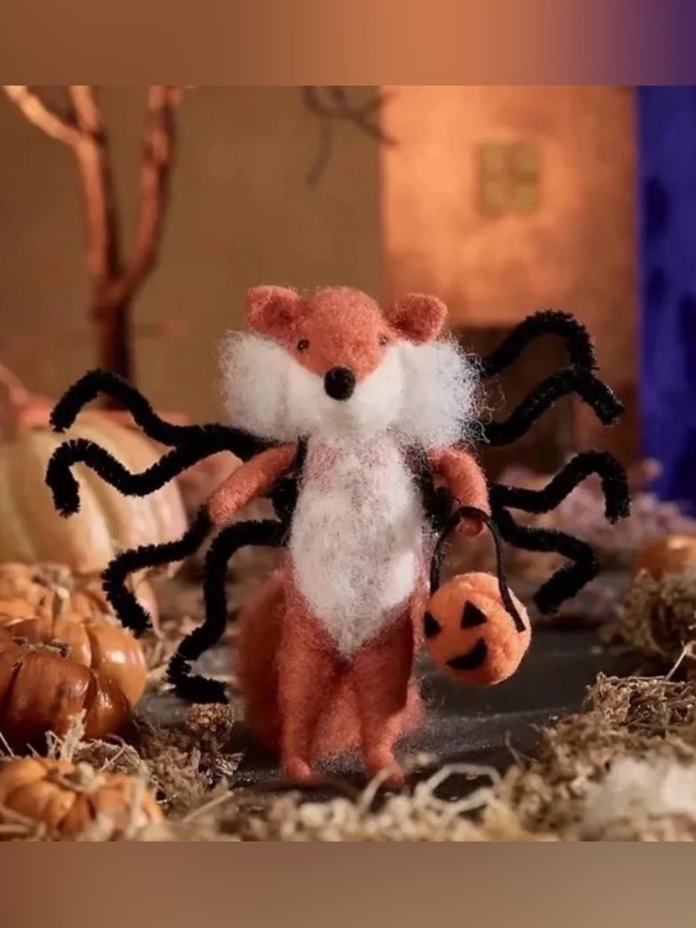 Anthropologie Terrain Fox Spider Felt Critter